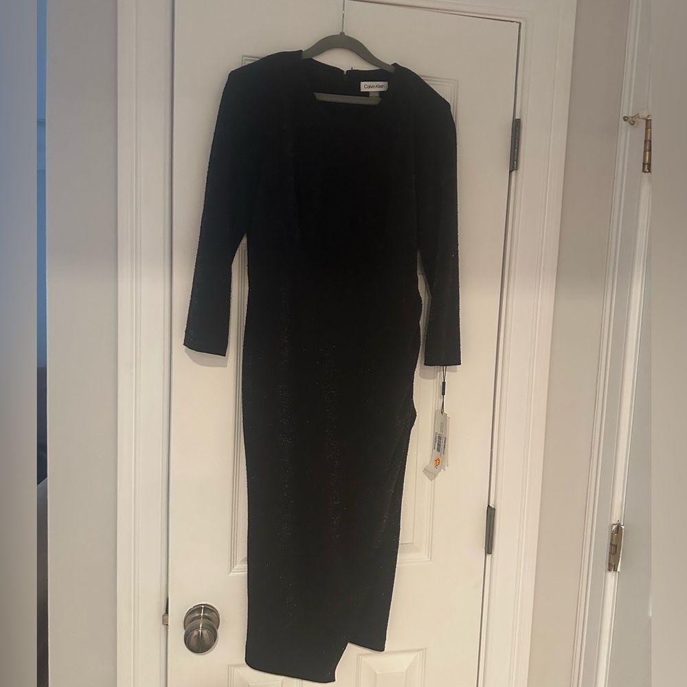Calvin Klein Black Long Sleeve Dress